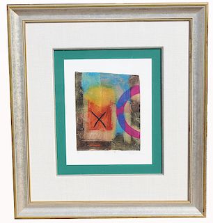 Framed, Signed Abstract Lithograph