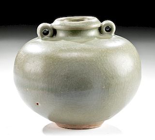 Chinese Ming Dynasty Celadon Pottery Vessel