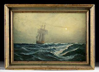 Early 20th C. American Painting - Seascape