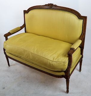 Antique French Carved Settee