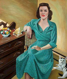 DOROTHY YOUNG GRAHAM, OIL PAINTING, 1950