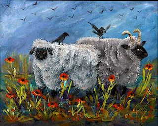 Outsider Art, Janice Miller, Sheep