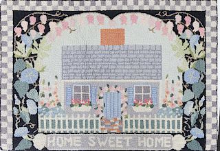 Claire Murray Hooked Rug "Home Sweet Home"