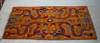 Chinese Rug with Foo Lion and Snake