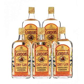 Gordon's. Dry Gin. Londres, Inglaterra. Piezas: 5.