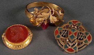 FINE VICTORIAN GOLD JEWELRY GROUP