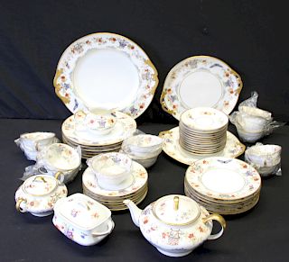 LIMOGES. Porcelain Service In An Asian Style