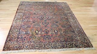 Antique And Finely Hand Woven Sarouk Carpet