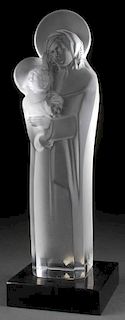 LALIQUE FROSTED MADONNA
