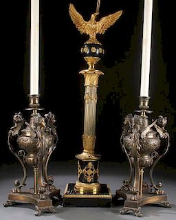 EMPIRE STYLE TABLE LAMP & NEO-CLASSIC LAMP BASES