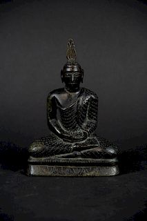 A Bronze Sri Lankan Figure of Buddha.