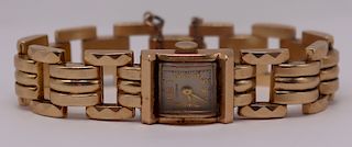 JEWELRY. Vintage Lucerne 14kt Gold Ladies Watch.