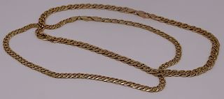 JEWELRY. (2) 14kt Gold Chain Necklace.