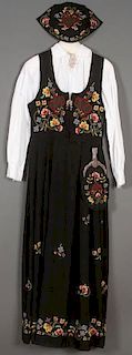 NORWEGIAN WOMEN'S GUDBRANDSALEN BUNAD FOLK DRESS