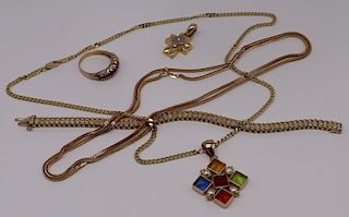 JEWELRY. Assorted 14kt Gold Jewelry Grouping