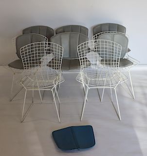 MIDCENTURY. 8 Harry Bertoia Dining Chairs