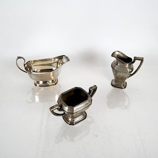 Three Pieces Sterling Silver Hollowware