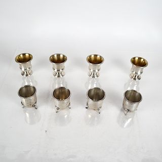 Eight Sterling Silver Salts