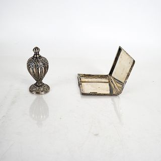 Sterling Silver Vessel and Compact