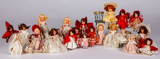 Large group of Storybook dolls