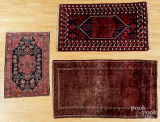 Two Shiraz carpets, together with a Hamadan