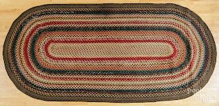 Three roomsize braided rugs