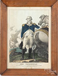 Five George Washington subject color lithographs