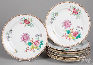 Eight Tiffany & Co. private stock Chinese plates