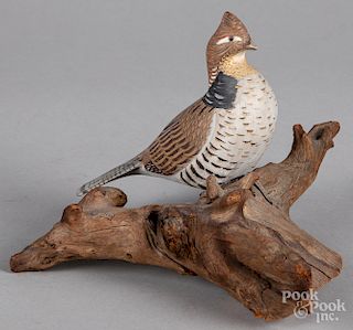 Wendell Gilley carved and painted bird