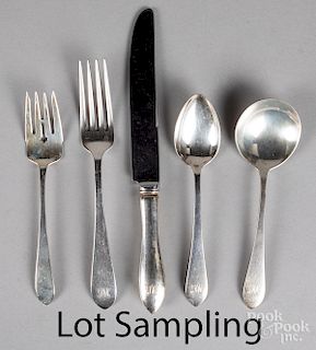 Dominick and Haff sterling silver flatware service
