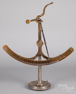 French brass scale, by Stutz