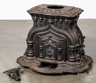 Johnson, Cox and Fuller, cast iron parlor stove
