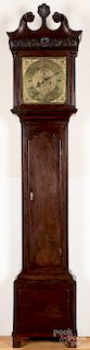 Irish George III mahogany tall case clock