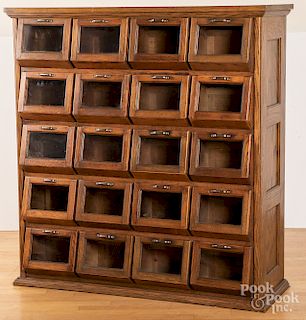 Oak country store cabinet