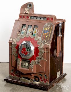 Mills five-cent slot machine