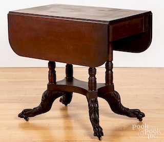 Philadelphia empire mahogany drop-leaf table