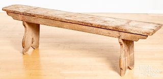 Mortised pine bench
