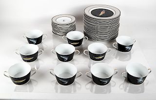 40Lynn Chase "American Waters" 38-Pc. Luncheon Set