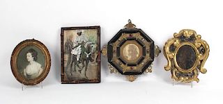 Four Small Works of Art, 19th/20th C.