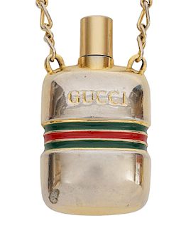 Gucci Vintage Perfume Bottle Necklace