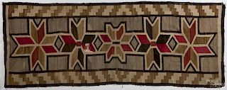 Navajo rug, ca. 1940, with ''Valero'' stars, 137'' x