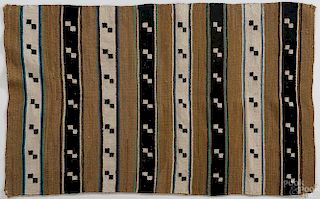 Navajo rug, ca. 1940, with repeating small square