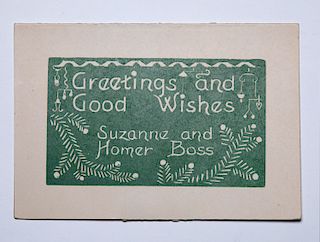 Suzanne Kutka and Homer Boss, Christmas Card