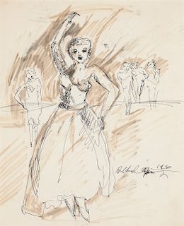 Alfred Morang, Untitled (Dancing Figure), 1950