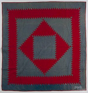 Pennsylvania patchwork quilt, late 19th c., with