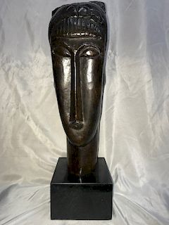 Amedeo Modigliani Huge Italian Bronze Sculpture