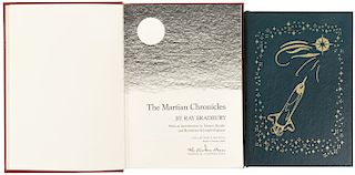 Bradbury, Ray. Leviatán '99 / The Martian Chronicles. Norwalk, Connecticut: The Easton Press, 1989 / 2007. Firmados. Piezas: 2.