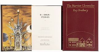 Bradbury, Ray. The Martian Chronicles / Bradbury Stories. Norwalk, Connecticut: The Easton Press, 1989 / 2003. Firmados. Piezas: 2.