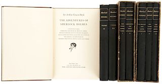 Doyle, Sir Arthur Conan. The Complete Works of Sherlock Holmes... New York: Limited Editions club 1950. Piezas: 8.