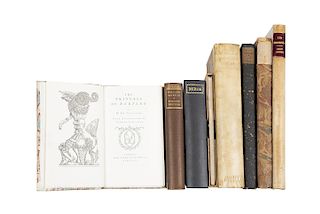 Ediciones de Nonesuch Press Books. Ten Sermons / Collected Works of John Wilmot / The Seasons... Piezas: 8.